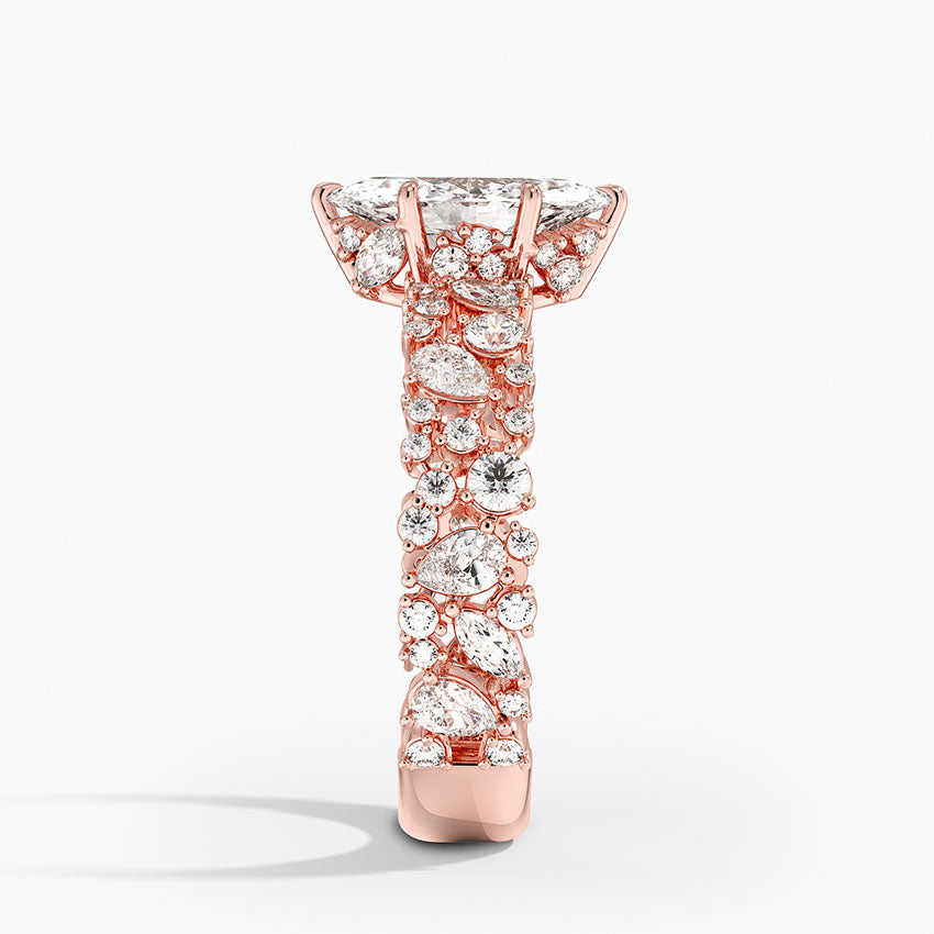 2.00 Marquise Kesim Özel Tasarım Tektaş Laboratuvar Pırlanta Yüzük - Aylora