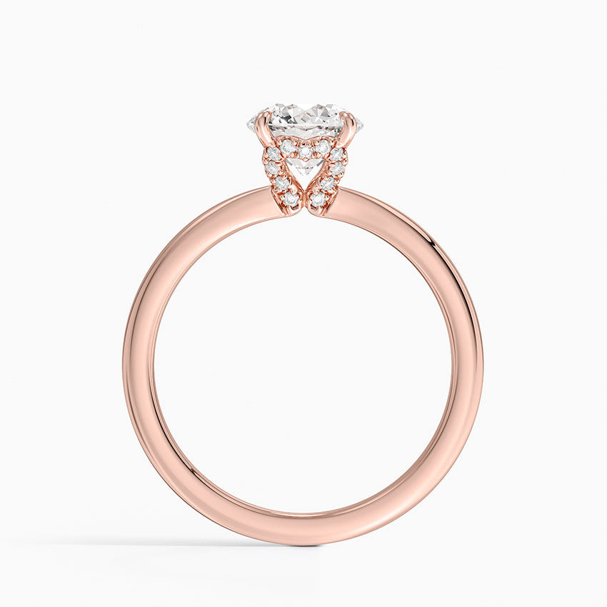 1.15 Hidden Halo Tasarım Tektaş Laboratuvar Pırlanta Yüzük - Vilora