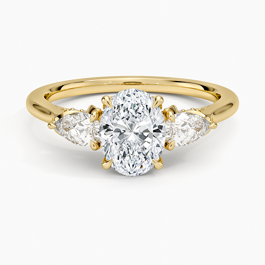1.60 Carat Princess Halo Design Solitaire Lab Diamond Ring 18K - Florina