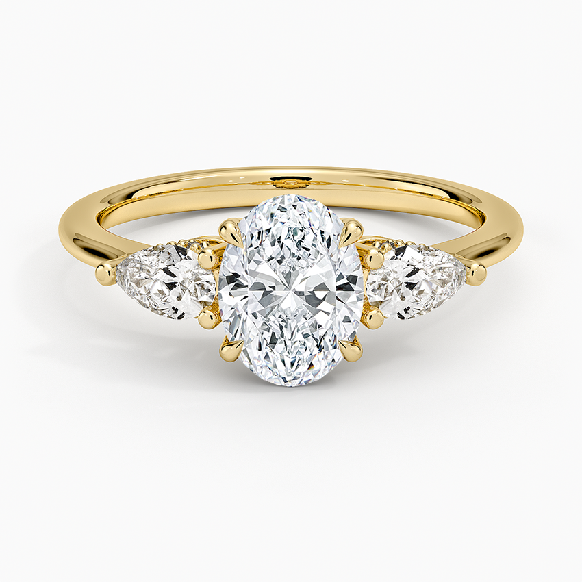 1.60 Carat Princess Halo Design Solitaire Lab Diamond Ring 18K - Florina