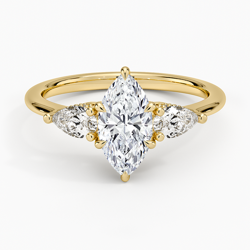 1.60 Carat Princess Halo Design Solitaire Lab Diamond Ring 18K - Florina