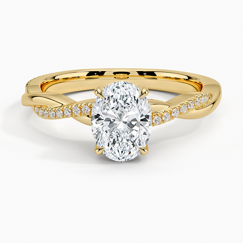 1.60 Carat Princess Halo Design Solitaire Lab Diamond Ring 18K - Florina