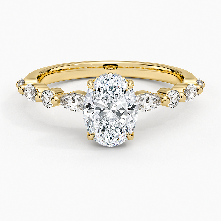1.60 Carat Princess Halo Design Solitaire Lab Diamond Ring 18K - Florina