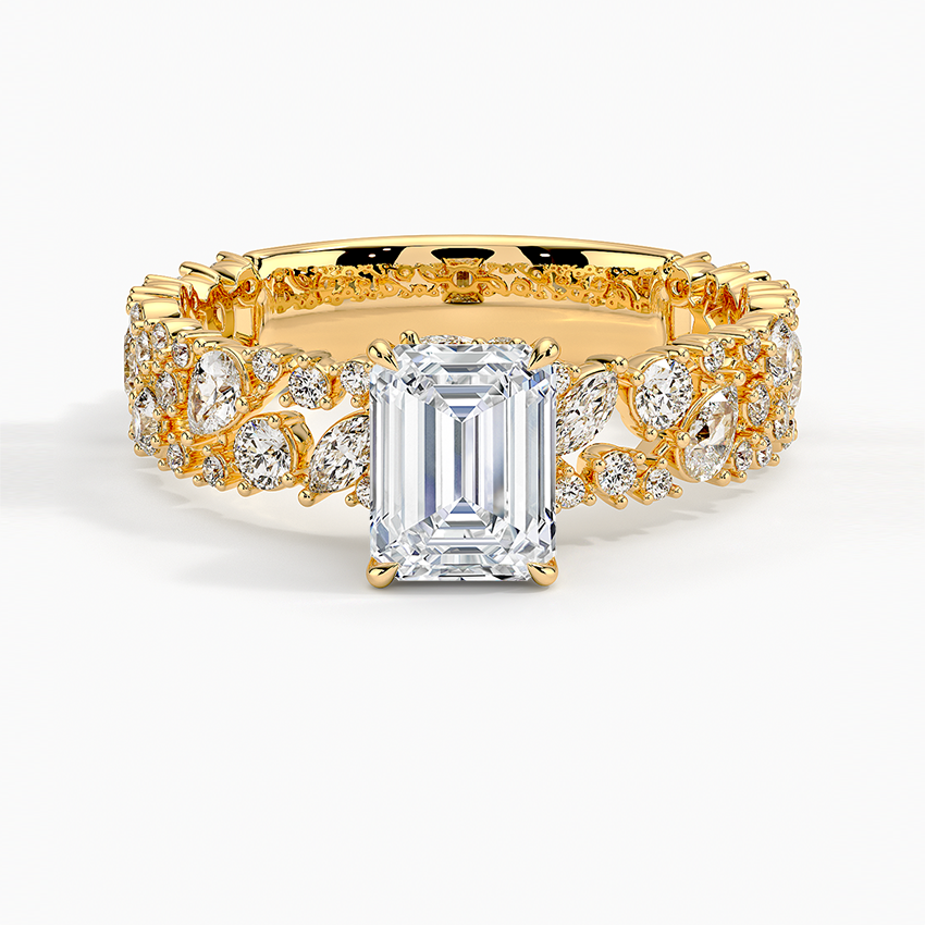 2.00 Emerald Kesim Özel Tasarım Tektaş Laboratuvar Pırlanta Yüzük - Aylora