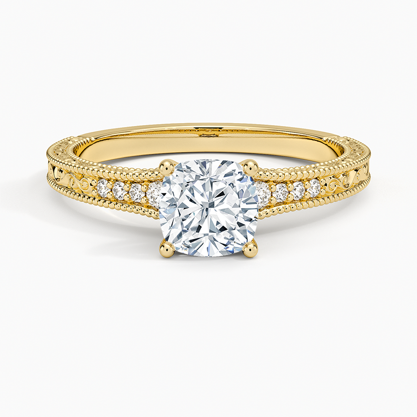 1.60 Carat Princess Halo Design Solitaire Lab Diamond Ring 18K - Florina