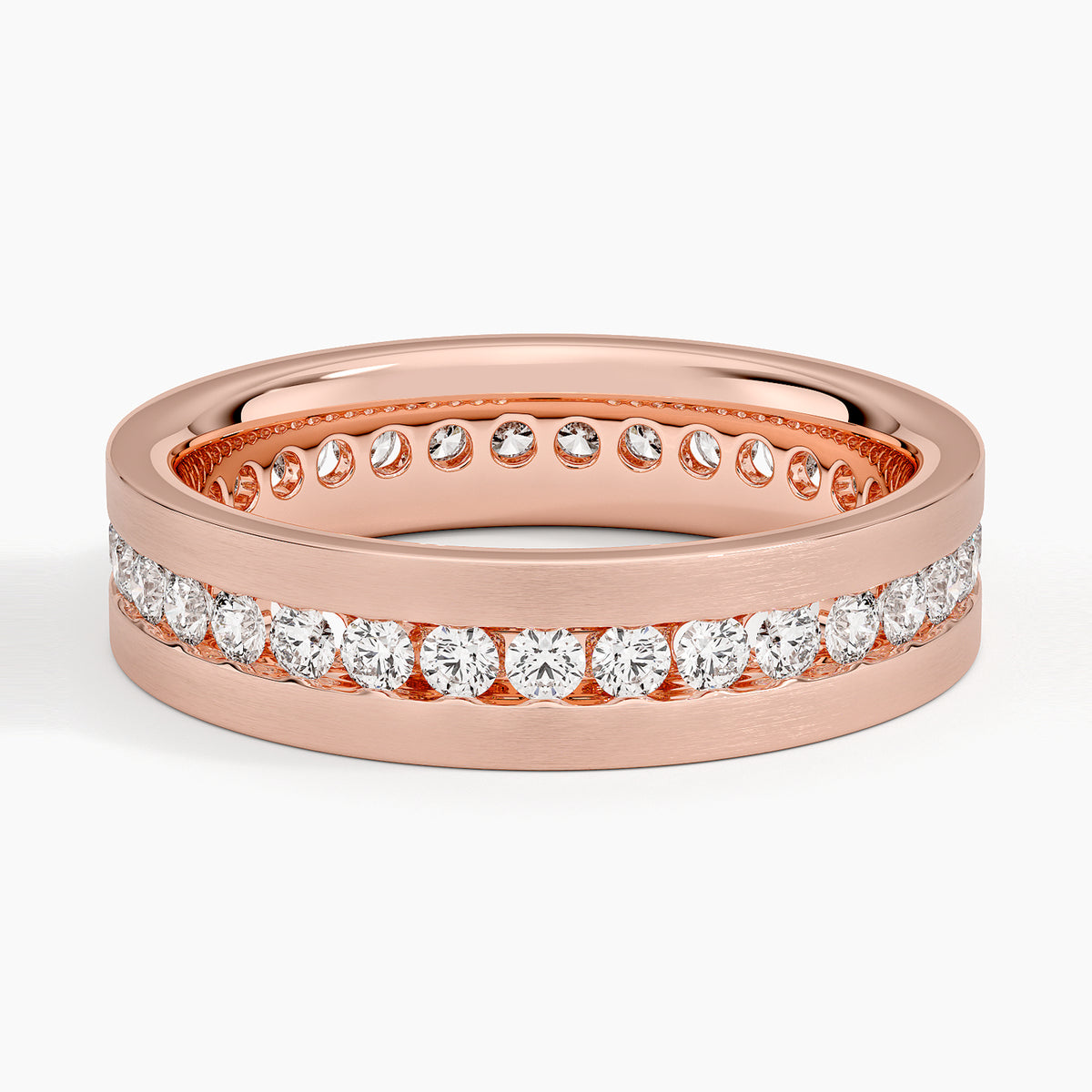 Alyans 1,50 Karat Baget Kesim Laboratuvar Pırlanta Yüzük 18K - Bold Diamonds