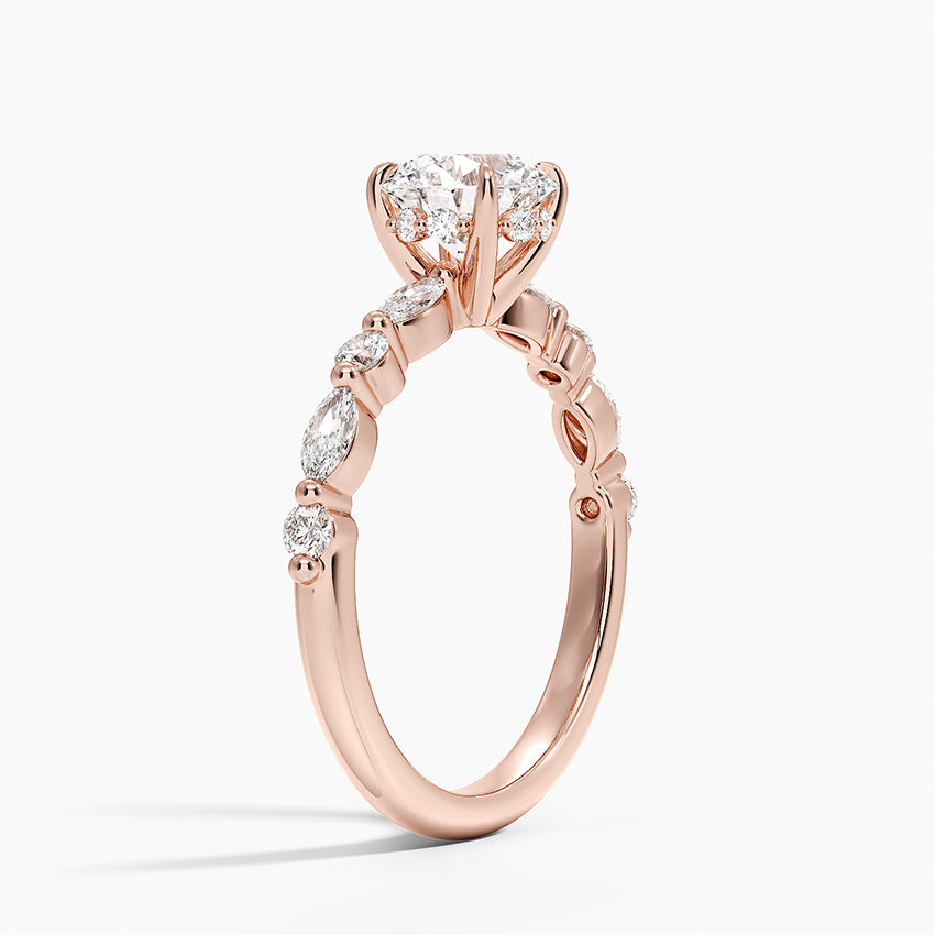 1.60 Carat Princess Halo Design Solitaire Lab Diamond Ring 18K - Florina