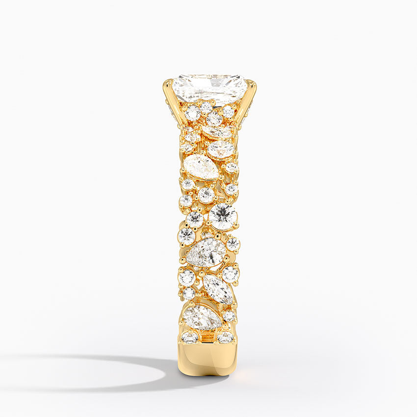 2.00 Karat Radiant Kesim Özel Tasarım Tektaş Laboratuvar Pırlanta Yüzük - Cannes