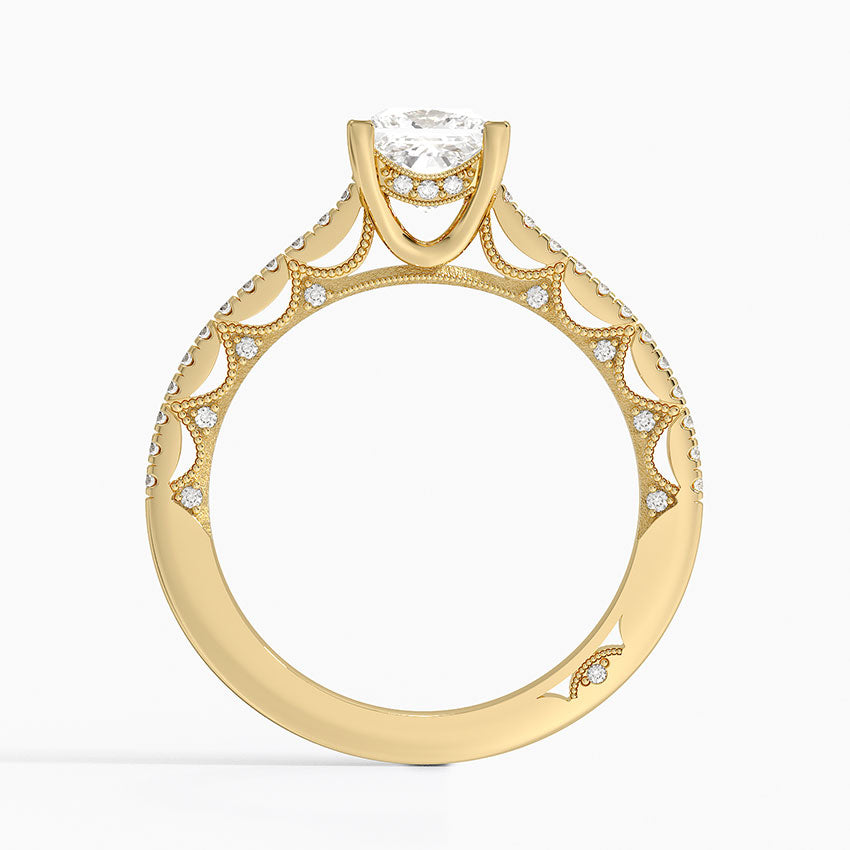 1.50 Prenses Kesim Halo Tasarım Tektaş Laboratuvar Pırlanta Yüzük - Nilara