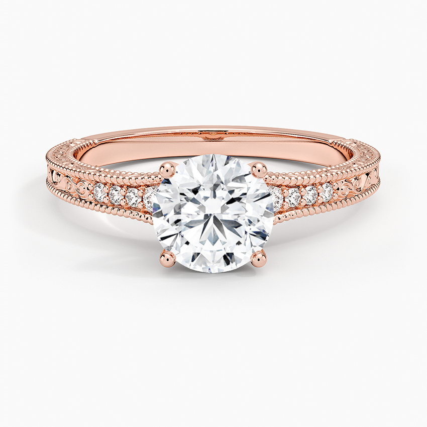 1.15 Karat Yuvarlak Kesim Hidden Halo Tasarım Tektaş Laboratuvar Pırlanta Yüzük - Venice - Bold Diamonds