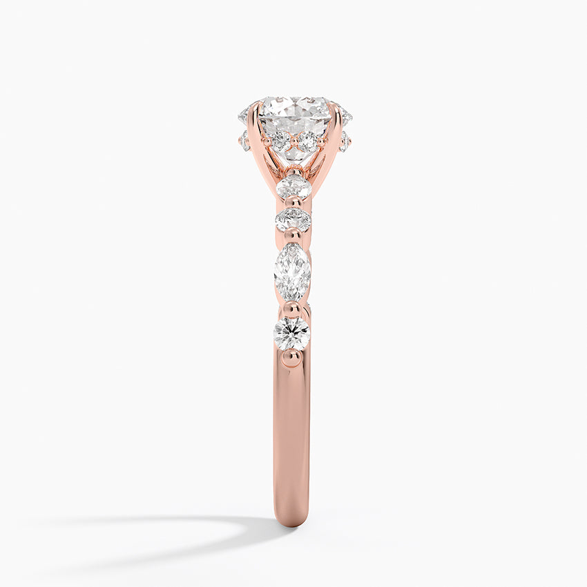 1.60 Carat Princess Halo Design Solitaire Lab Diamond Ring 18K - Florina