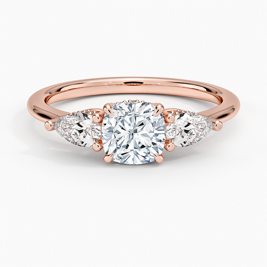 1.60 Carat Princess Halo Design Solitaire Lab Diamond Ring 18K - Florina