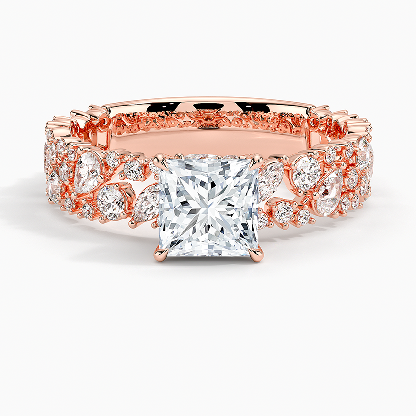 2.00 Prenses Kesim Özel Tasarım Tektaş Laboratuvar Pırlanta Yüzük - Aylora