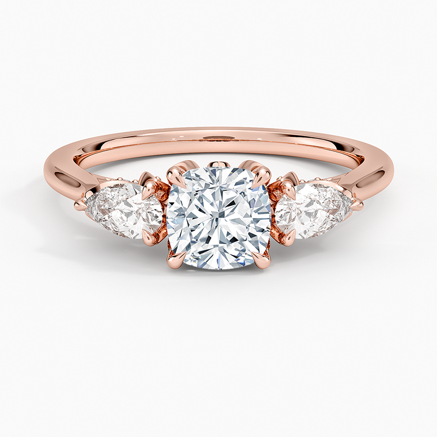 1.60 Carat Princess Halo Design Solitaire Lab Diamond Ring 18K - Florina