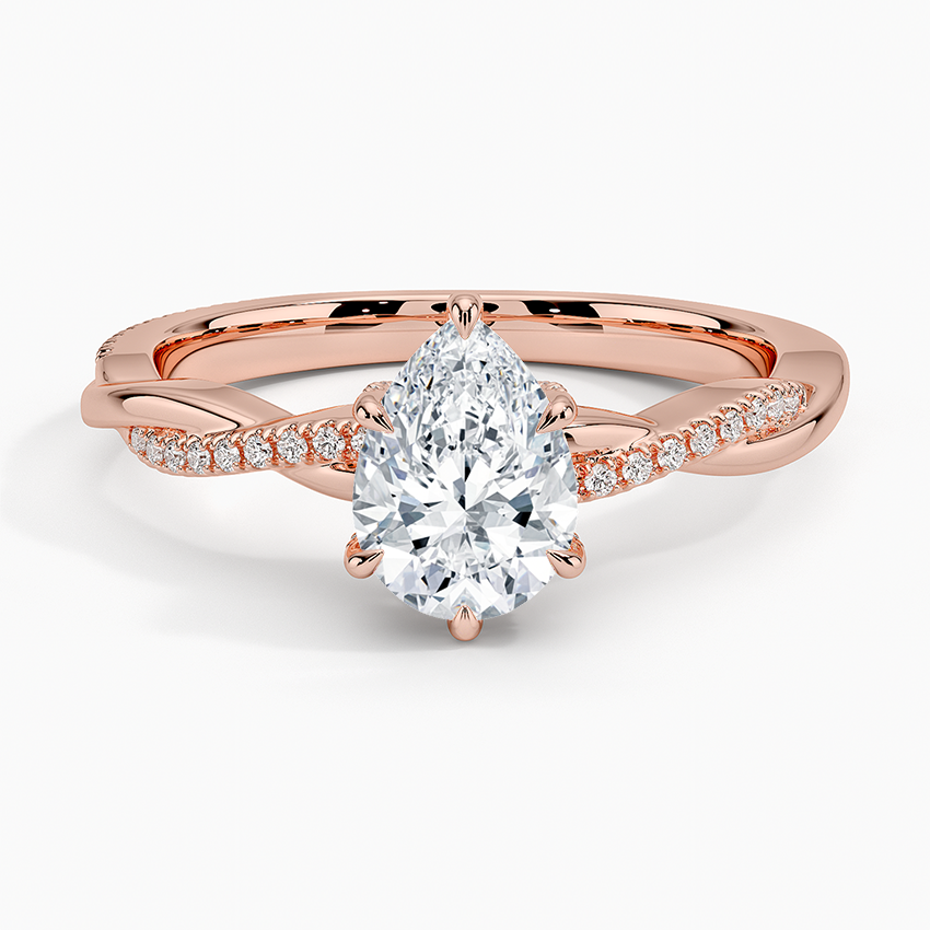 1.60 Carat Princess Halo Design Solitaire Lab Diamond Ring 18K - Florina