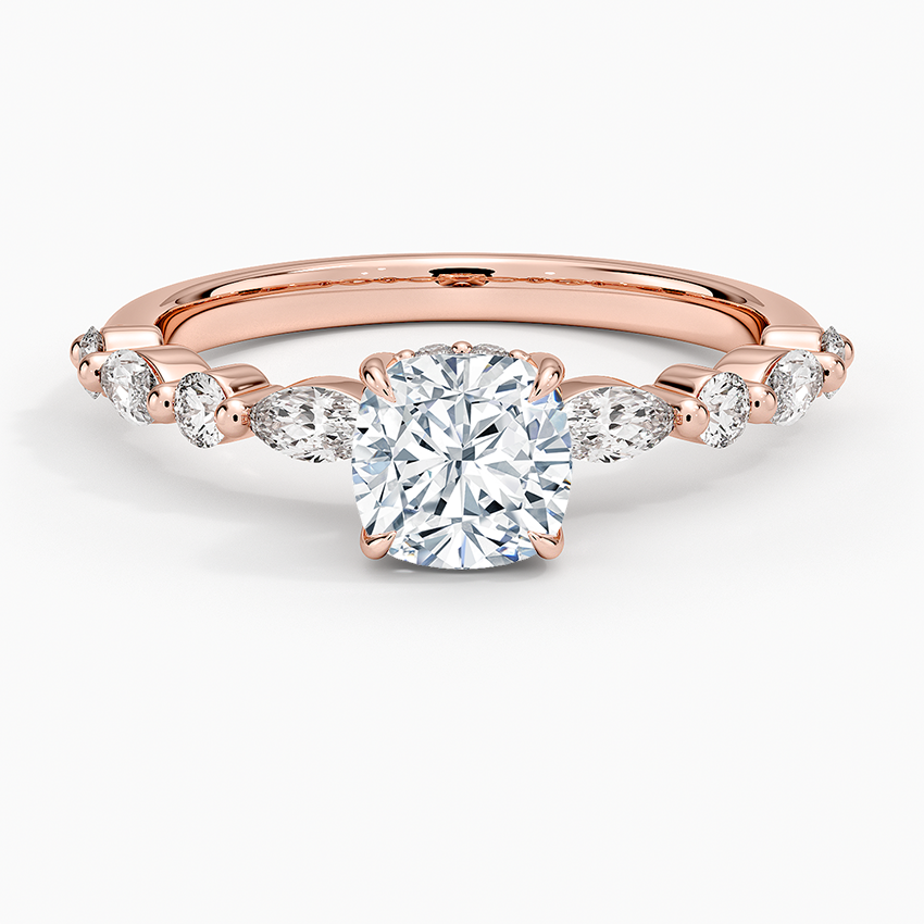 1.60 Carat Princess Halo Design Solitaire Lab Diamond Ring 18K - Florina