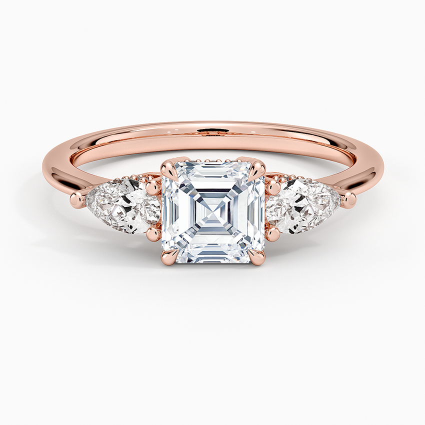 1.60 Carat Princess Halo Design Solitaire Lab Diamond Ring 18K - Florina