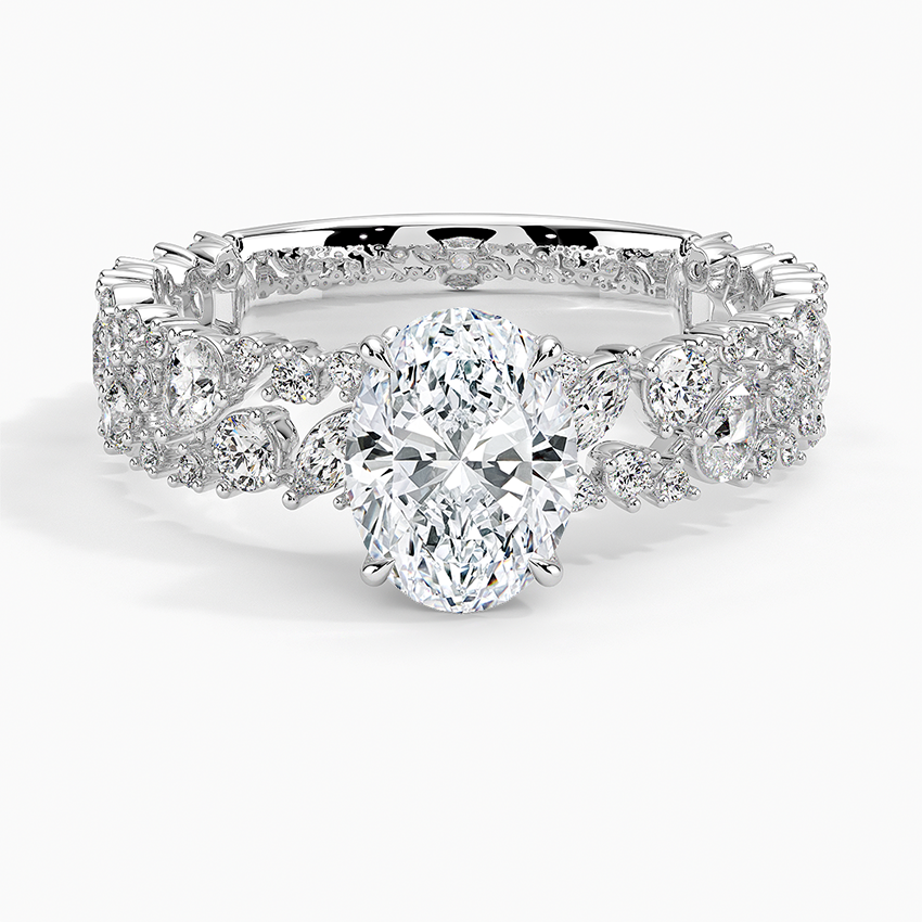 2.00 Oval Kesim Özel Tasarım Tektaş Laboratuvar Pırlanta Yüzük - Aylora