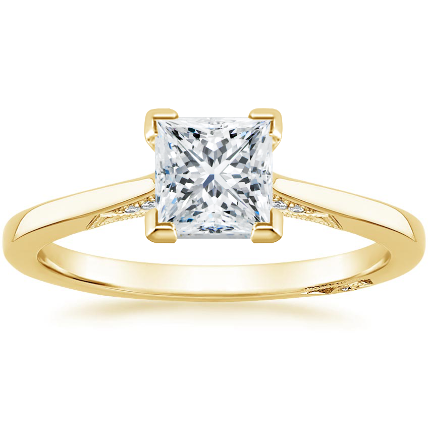 1.25 Prenses Kesim Hidden Halo Tasarım Tektaş Laboratuvar Pırlanta Yüzük - Telara