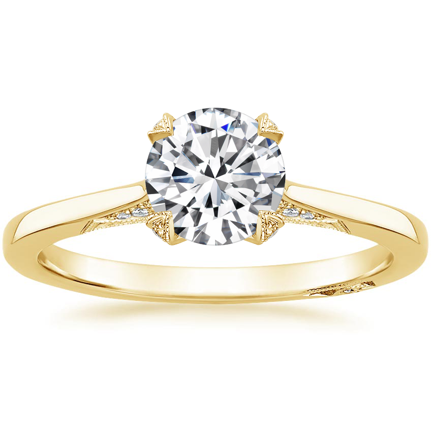 1.25 Hidden Halo Tasarım Tektaş Laboratuvar Pırlanta Yüzük - Telara