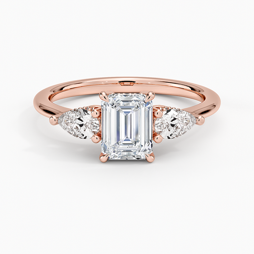 1.60 Carat Princess Halo Design Solitaire Lab Diamond Ring 18K - Florina