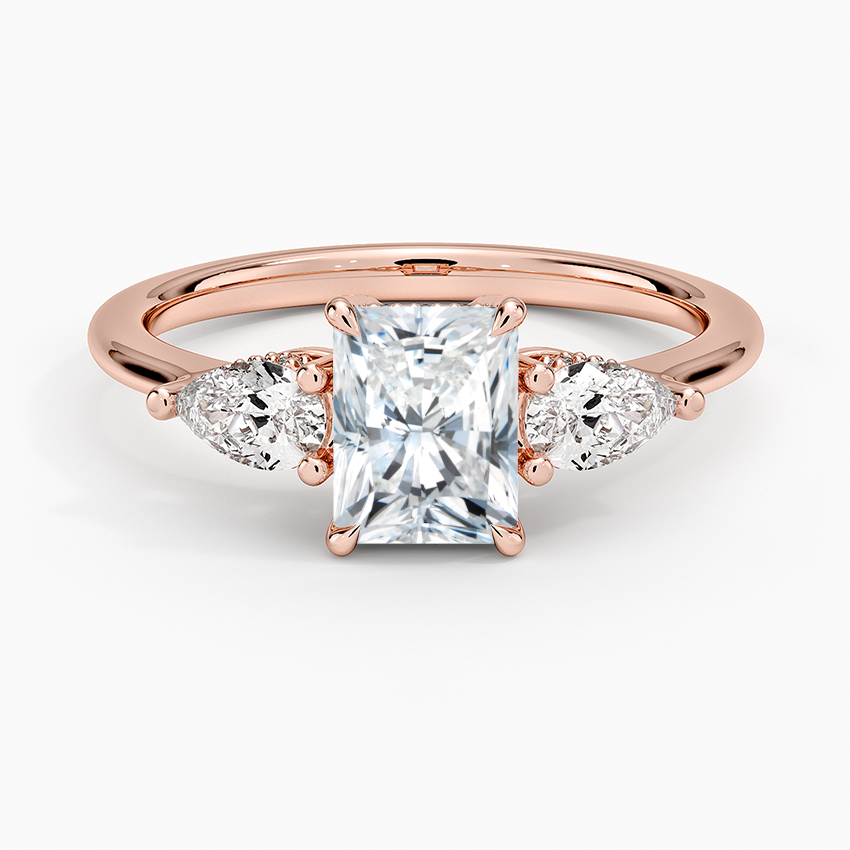 1.60 Carat Princess Halo Design Solitaire Lab Diamond Ring 18K - Florina