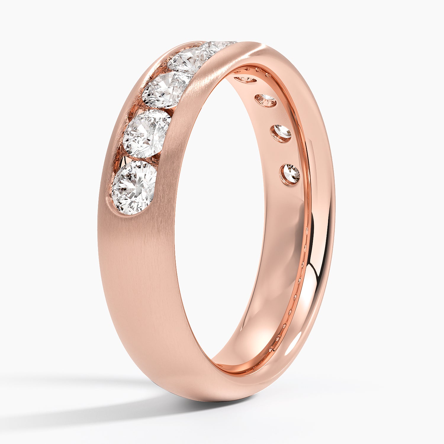 Yarım Tur 1,50 Karat Yuvarlak Kesim Laboratuvar Pırlanta Yüzük 18K - Bold Diamonds