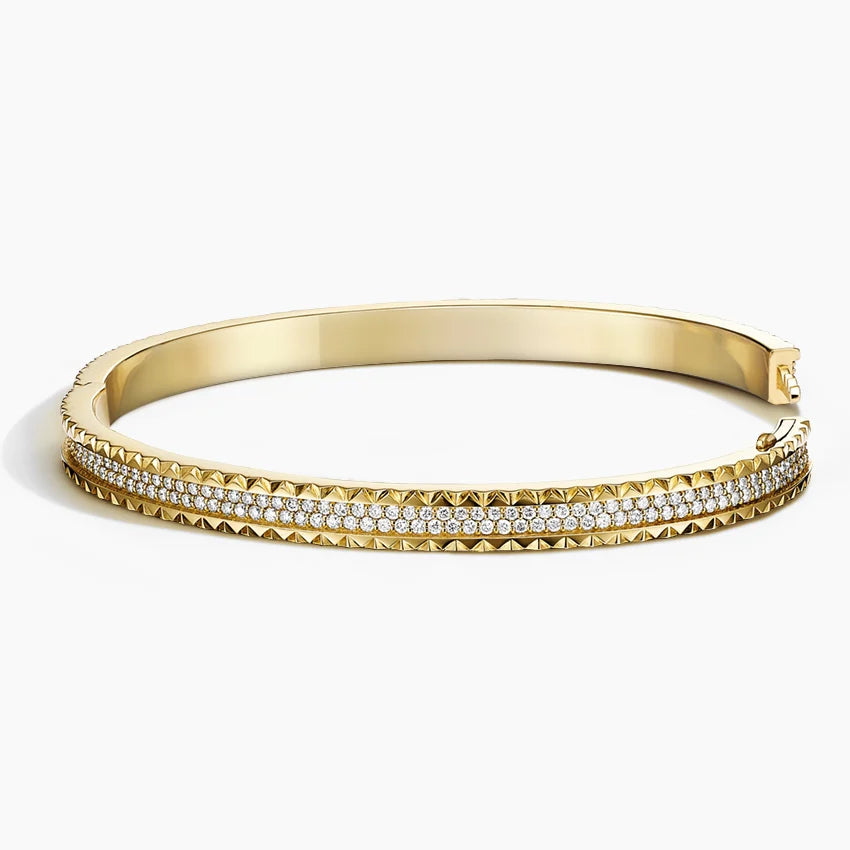 Özel Tasarım 2.00 Karat Yuvarlak Kesim Laboratuvar Pırlanta Bileklik 18K - Bold Diamonds