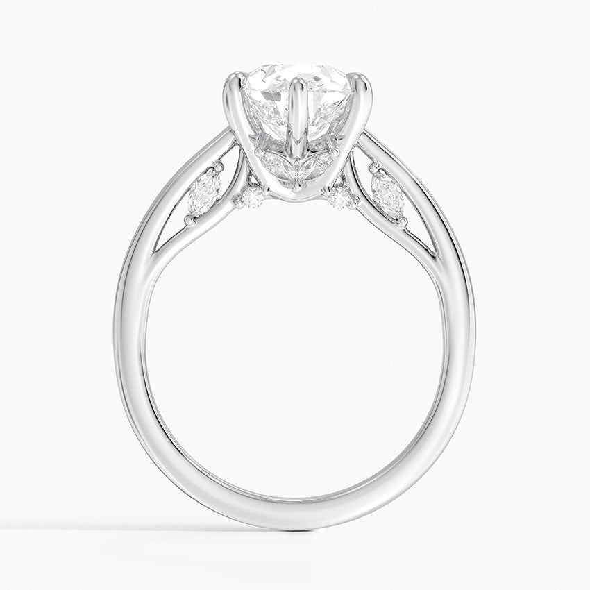 2.30 Damla Kesim Hidden Halo Tasarım Tektaş Laboratuvar Pırlanta Yüzük - Dalara