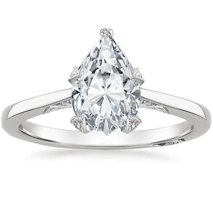 2.25 Damla Kesim Hidden Halo Tasarım Tektaş Laboratuvar Pırlanta Yüzük - Telara