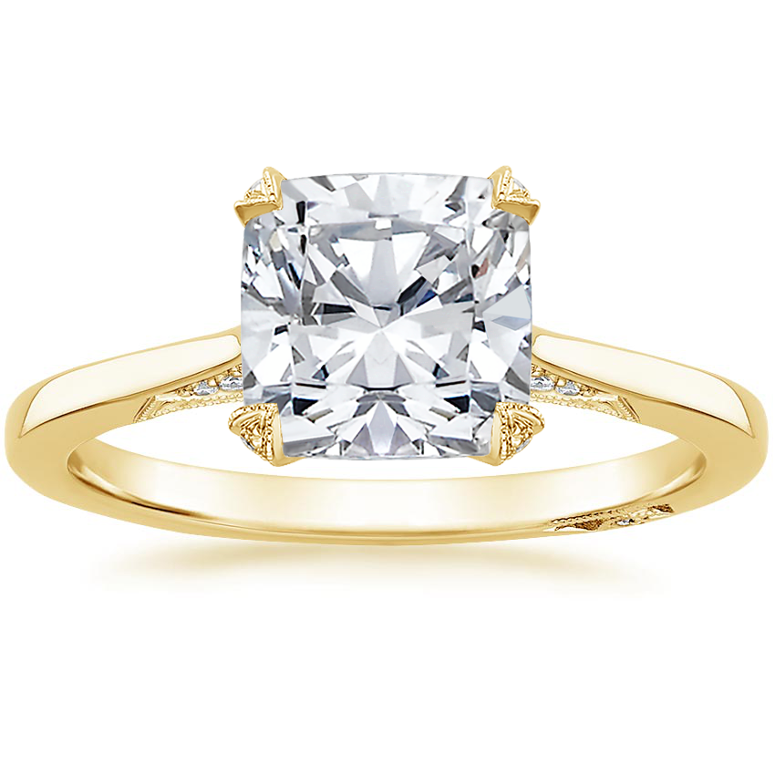 2.25 Cushion Kesim Hidden Halo Tasarım Tektaş Laboratuvar Pırlanta Yüzük - Telara