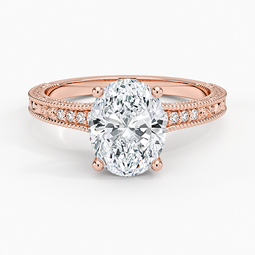 2.15 Oval Kesim Hidden Halo Tasarım Tektaş Laboratuvar Pırlanta Yüzük - Silora