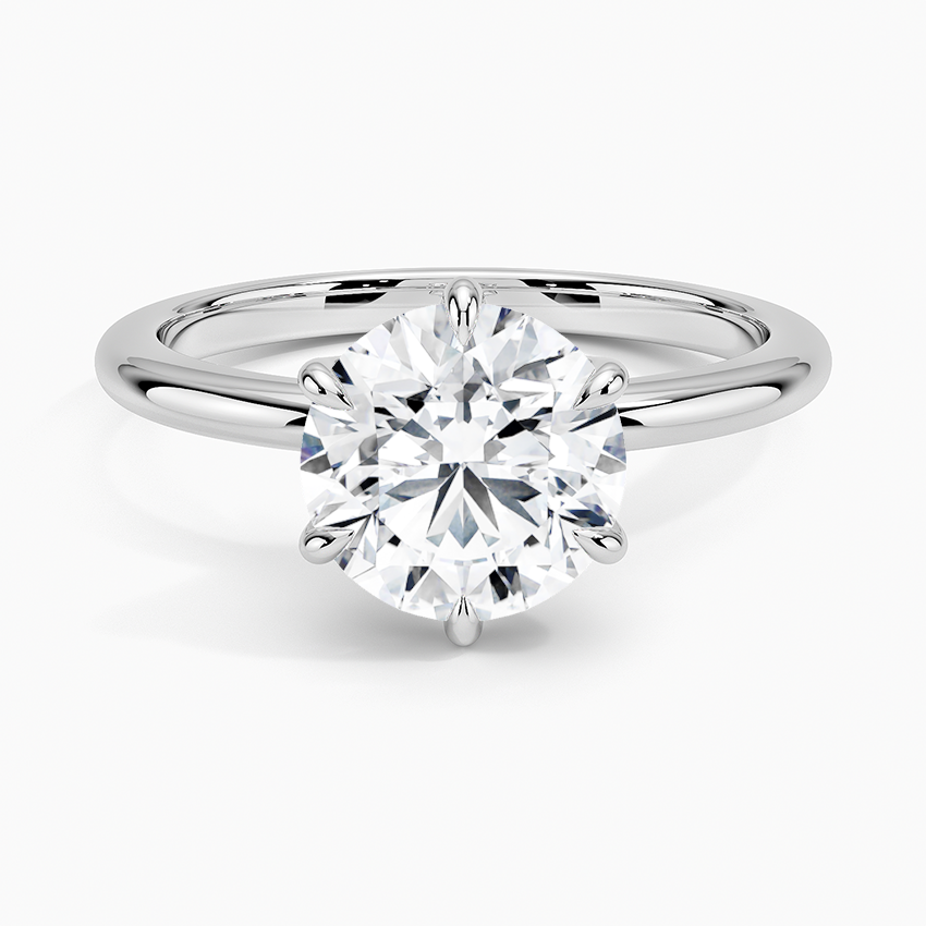 1.60 Carat Princess Halo Design Solitaire Lab Diamond Ring 18K - Florina