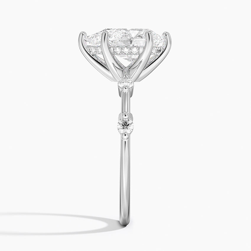 2.20 Damla Kesim Hidden Halo Tasarım Tektaş Laboratuvar Pırlanta Yüzük - Zelora