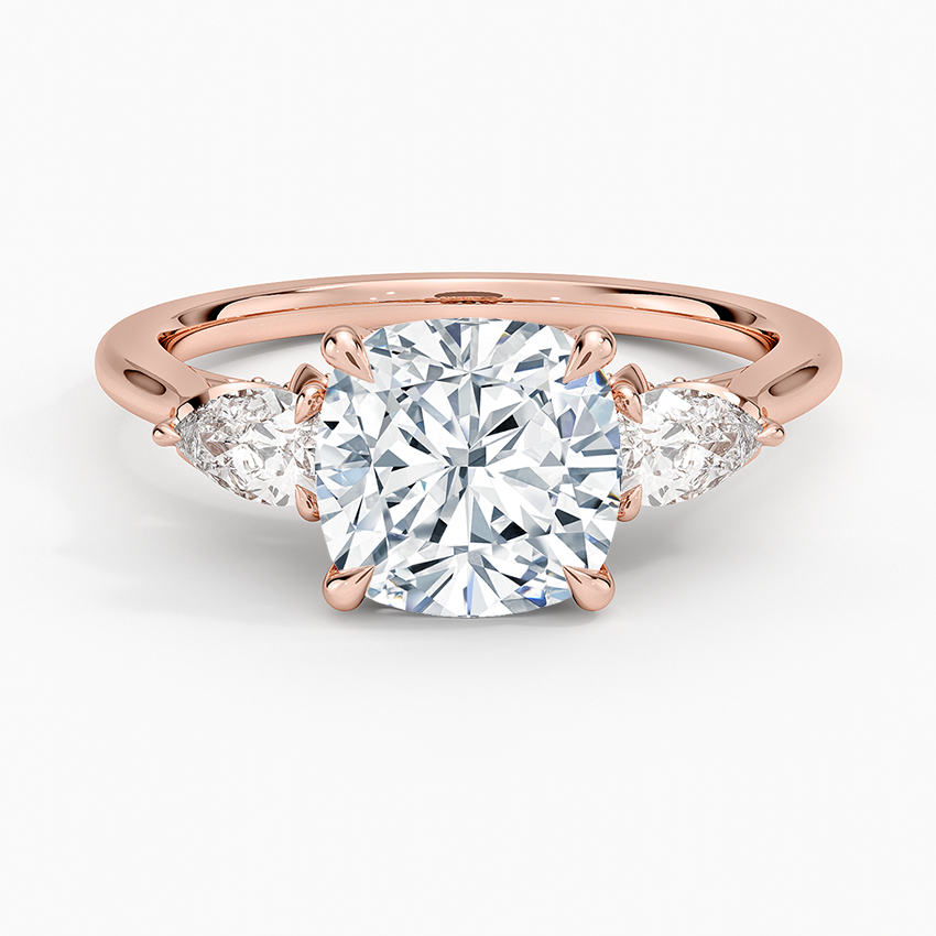 1.60 Carat Princess Halo Design Solitaire Lab Diamond Ring 18K - Florina