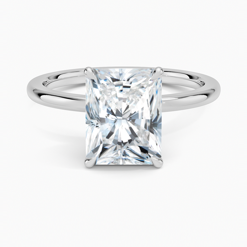 1.60 Carat Princess Halo Design Solitaire Lab Diamond Ring 18K - Florina