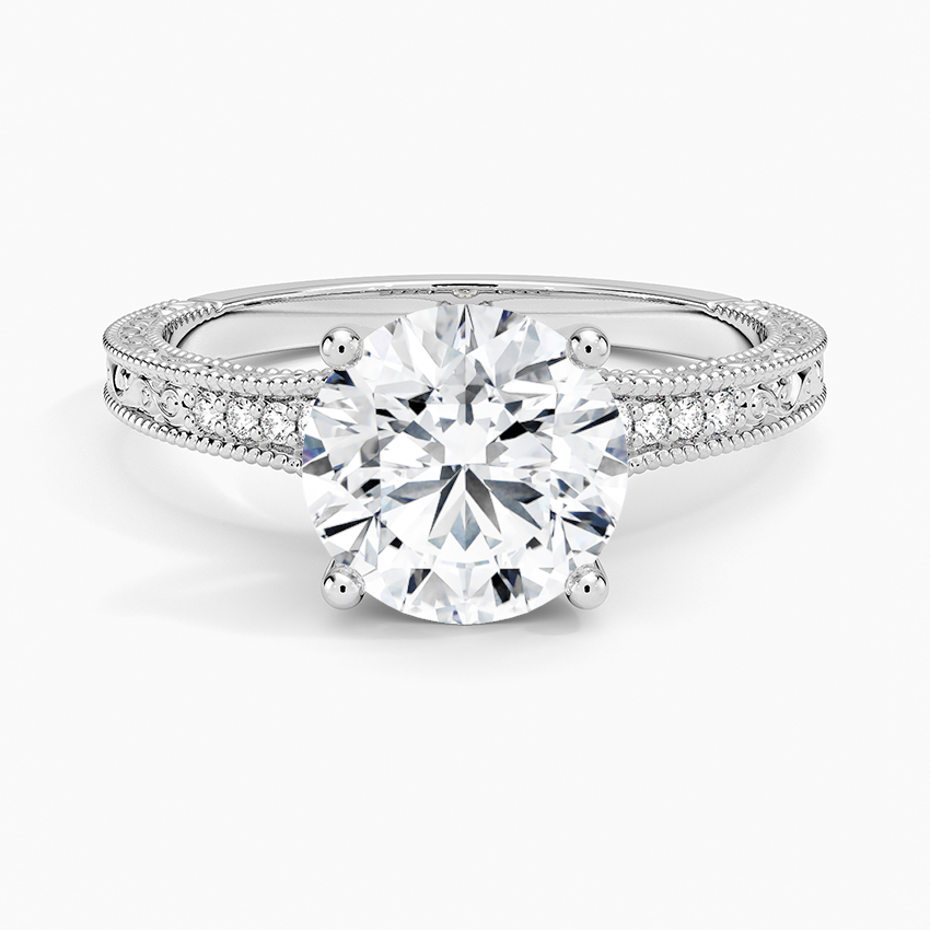 2.15 Karat Yuvarlak Kesim Hidden Halo Tasarım Tektaş Laboratuvar Pırlanta Yüzük - Venice - Bold Diamonds