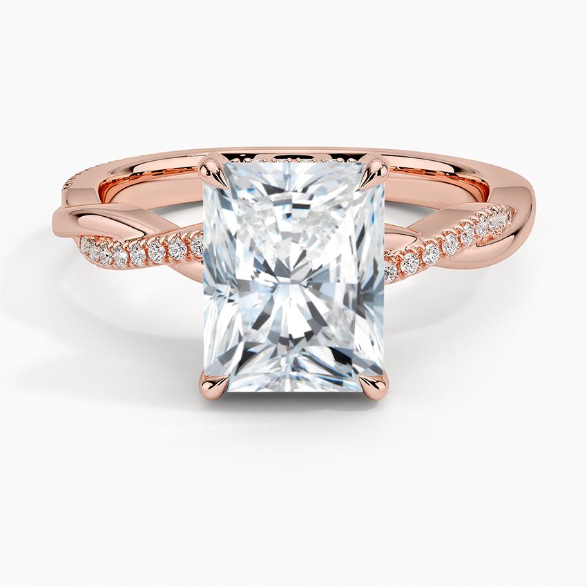 1.60 Carat Princess Halo Design Solitaire Lab Diamond Ring 18K - Florina