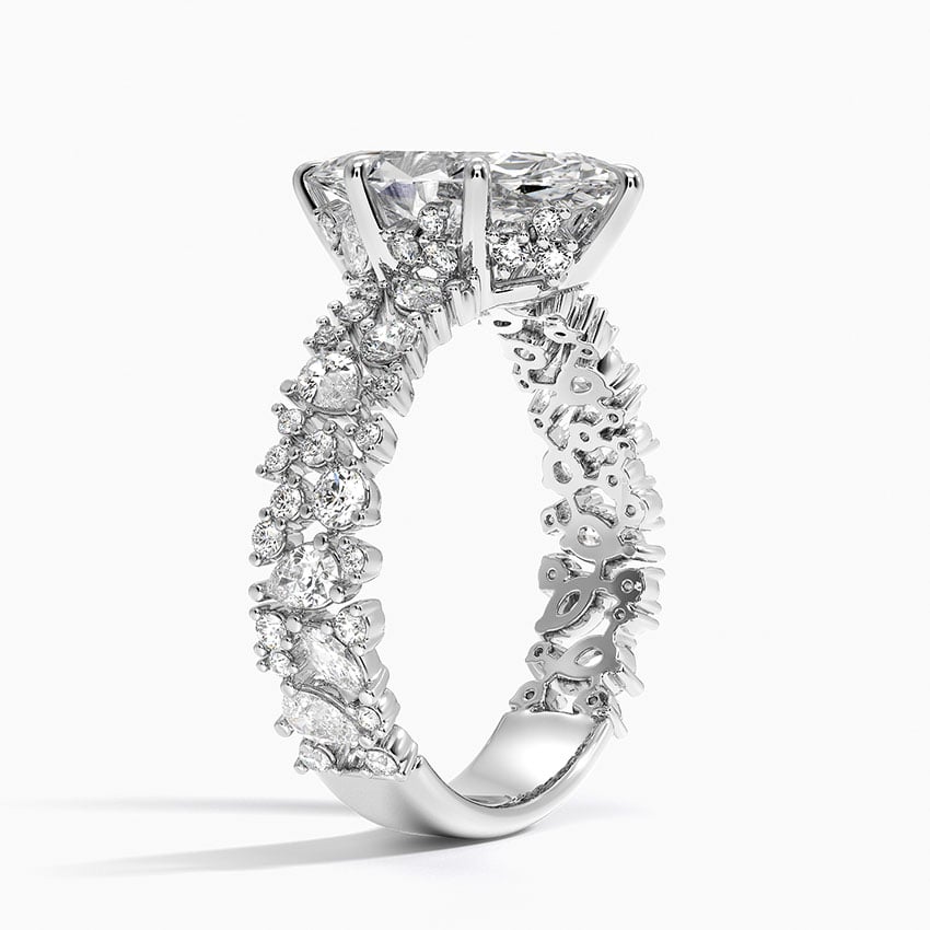 3.00 Marquise Kesim Özel Tasarım Tektaş Laboratuvar Pırlanta Yüzük - Aylora