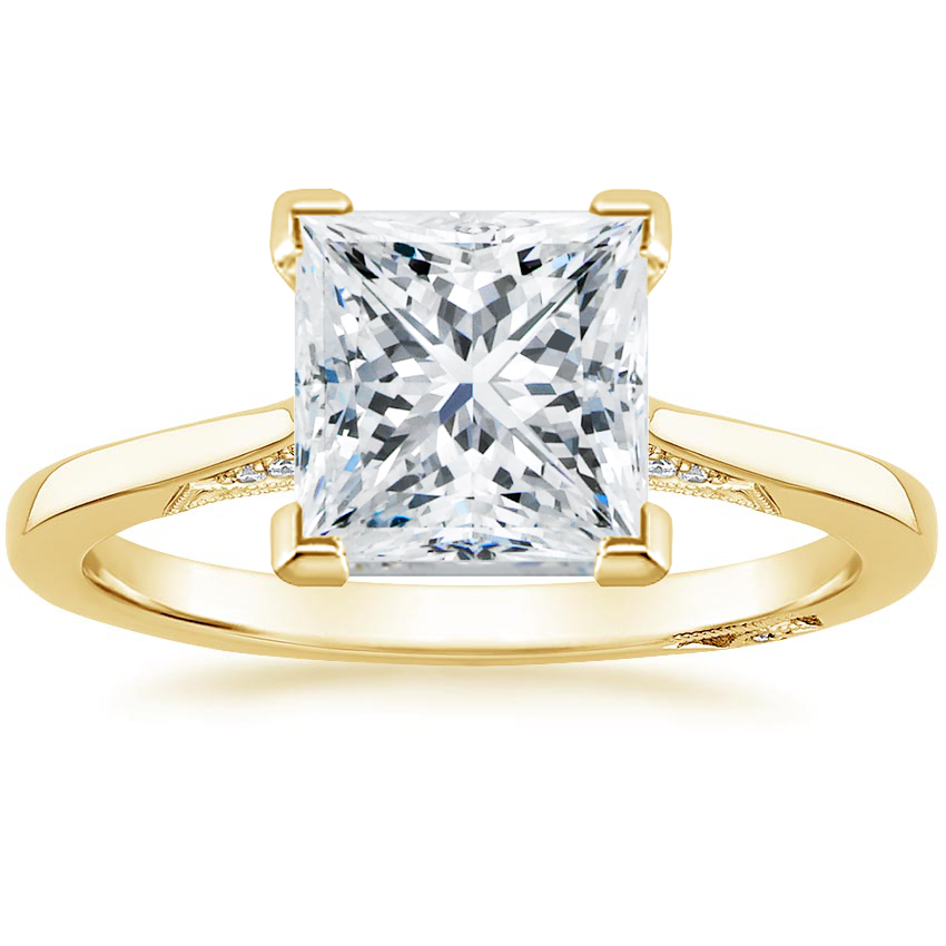 2.25 Prenses Kesim Hidden Halo Tasarım Tektaş Laboratuvar Pırlanta Yüzük - Telara