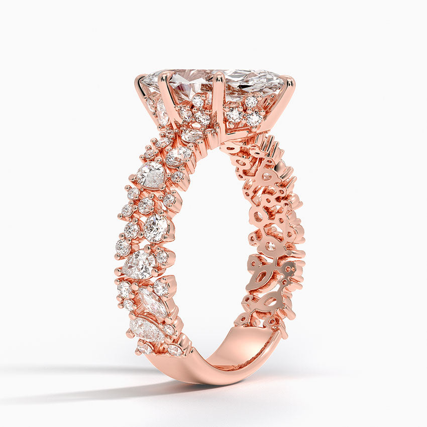 3.00 Karat Marquise Kesim Özel Tasarım Tektaş Laboratuvar Pırlanta Yüzük - Cannes