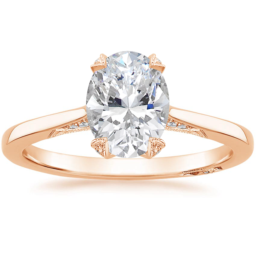 2.25 Oval Kesim Hidden Halo Tasarım Tektaş Laboratuvar Pırlanta Yüzük - Telara