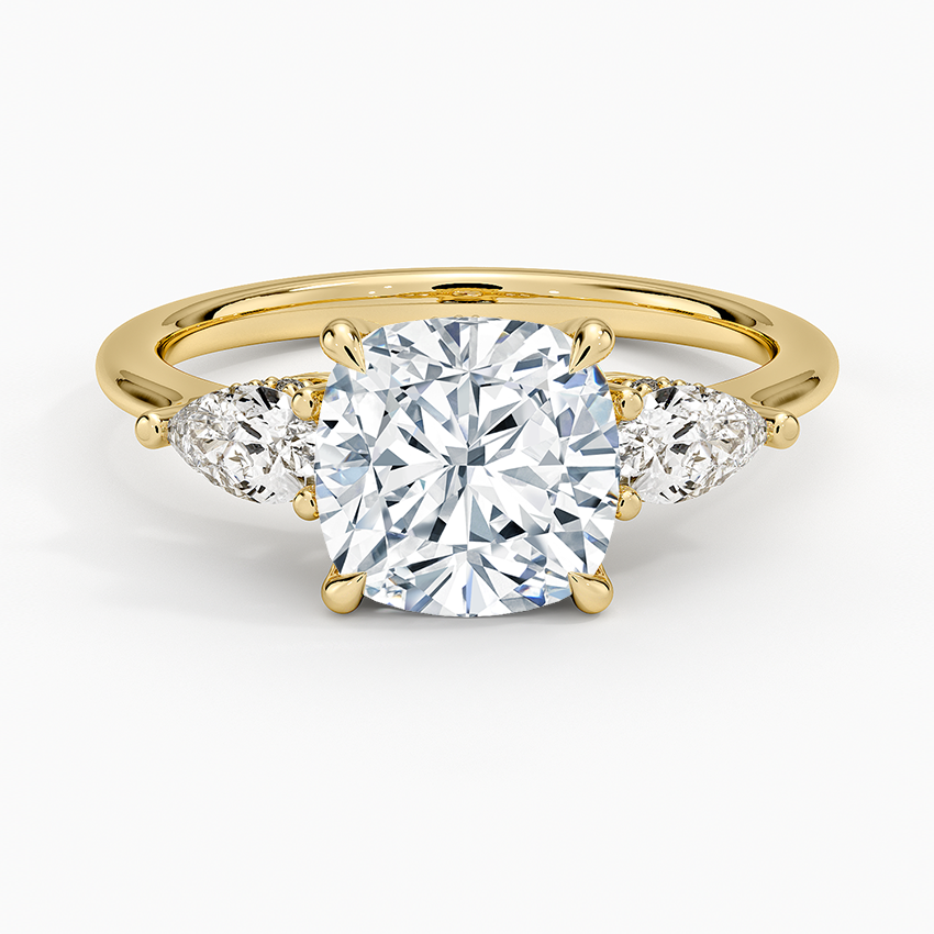 2.50 Cushion Kesim Hidden Halo Tasarım Tektaş Laboratuvar Pırlanta Yüzük - Nilora