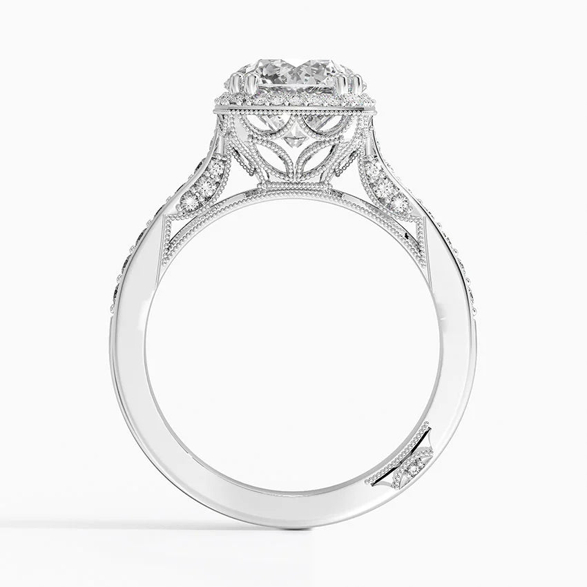 2.50 Halo Tasarım Tektaş Laboratuvar Pırlanta Yüzük 18K - Tilara