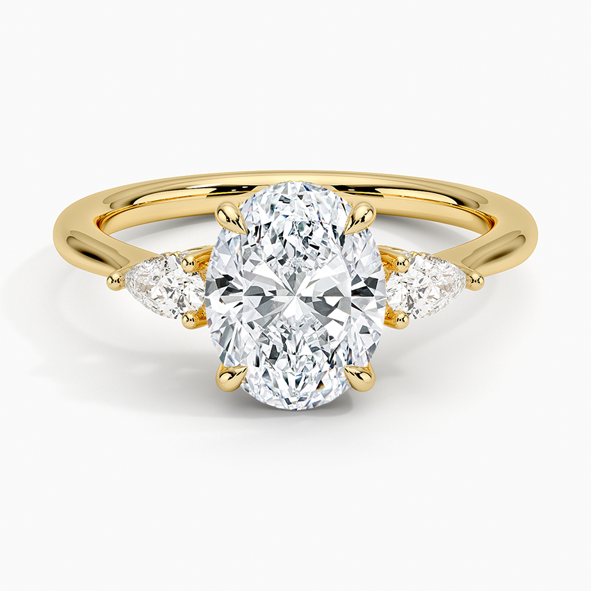 1.60 Carat Princess Halo Design Solitaire Lab Diamond Ring 18K - Florina