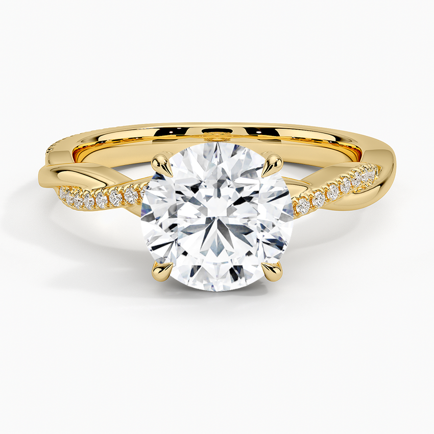2.25 Karat Hidden Halo Tasarım Tektaş Laboratuvar Pırlanta Yüzük 18K - Talora - Bold Diamonds