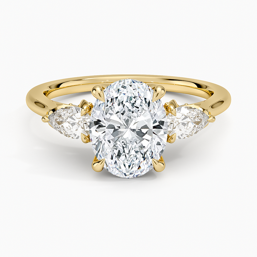 1.60 Carat Princess Halo Design Solitaire Lab Diamond Ring 18K - Florina