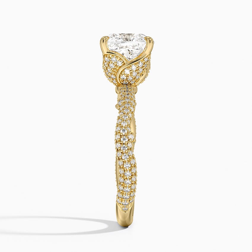 2.75 Cushion Kesim Hidden Halo Tasarım Tektaş Laboratuvar Pırlanta Yüzük - Filara