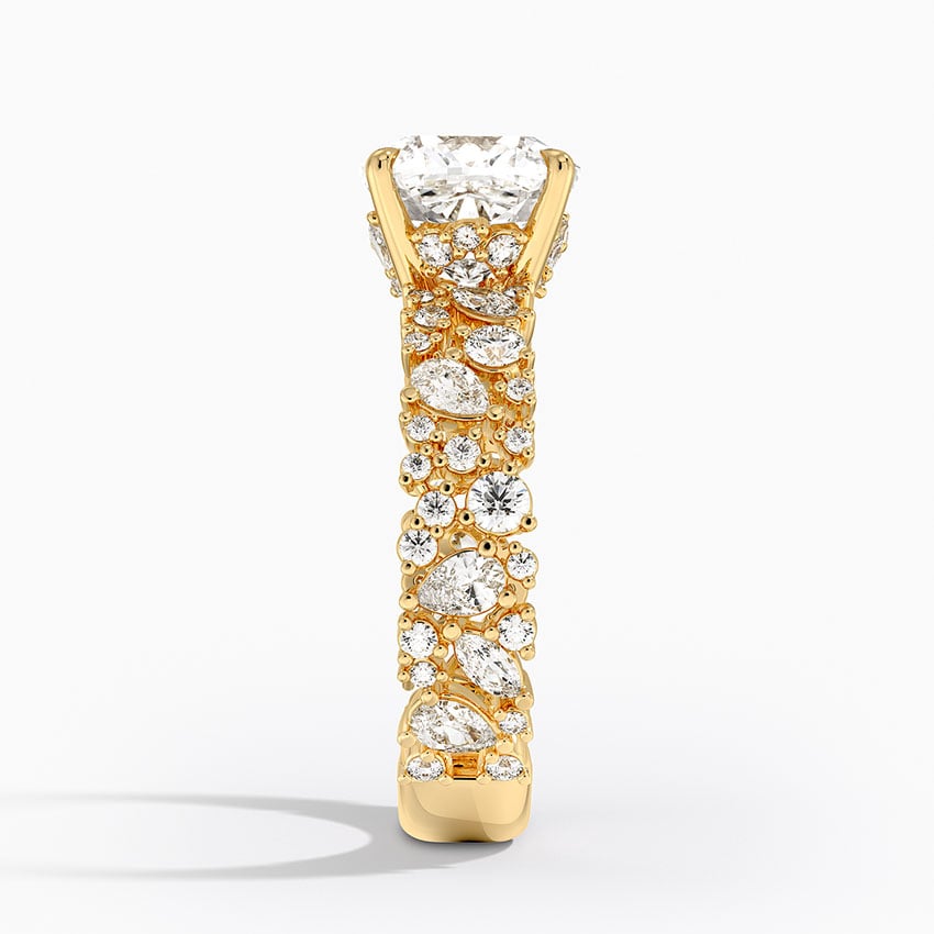 3.00 Karat Cushion Kesim Özel Tasarım Tektaş Laboratuvar Pırlanta Yüzük - Cannes