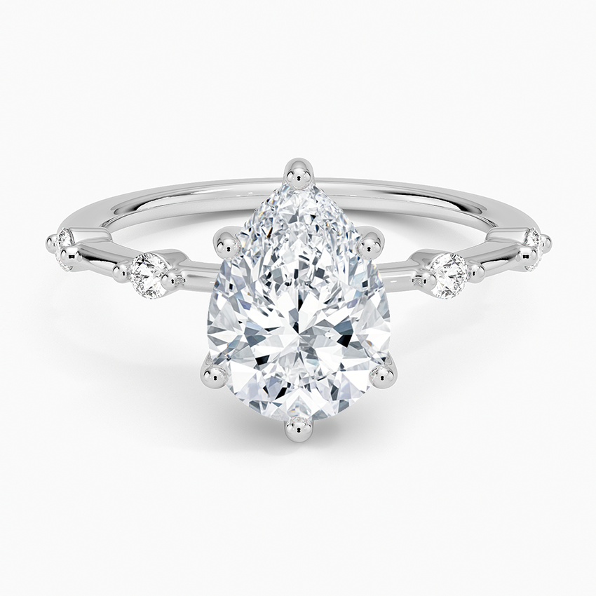 2.20 Damla Kesim Hidden Halo Tasarım Tektaş Laboratuvar Pırlanta Yüzük - Zelora